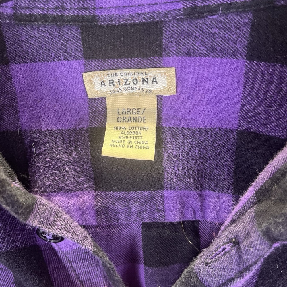 Foo Fighters Patch Upcycled Arizona Flannel Shirt‎ Mens L - Picture 4 of 8